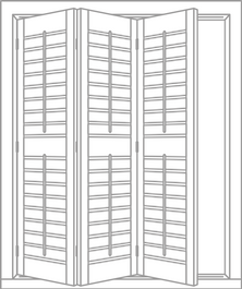 Multi-Fold shutter panels sketch