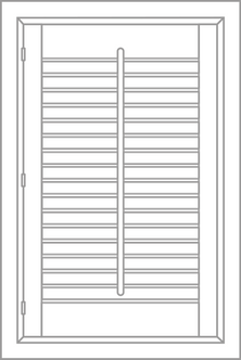 Single panel shutter sketch