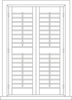 Full height shutter sketch