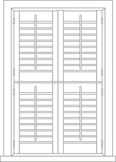 Tier on tier shutter sketch