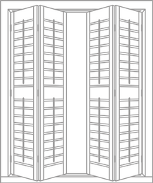 Bi-Fold shutter panels sketch